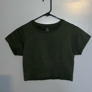 Army green crop top from Aerie